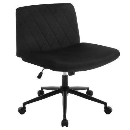 BukkitBow - Bureaustoel - Fluweel en Metaal - Ergonomisch - Verstelbaar - Zonder Armleuning