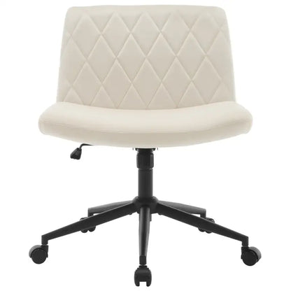 BukkitBow - Bureaustoel - Fluweel en Metaal - Ergonomisch - Verstelbaar - Zonder Armleuning