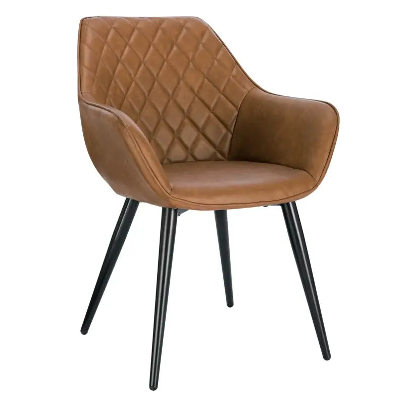 BukkitBow - Comfortabele Eetkamerstoel - van Kunstleer/Stof/Fluweel/Linnen - Ergonomisch Ontwerp - Zithoogte: 47CM