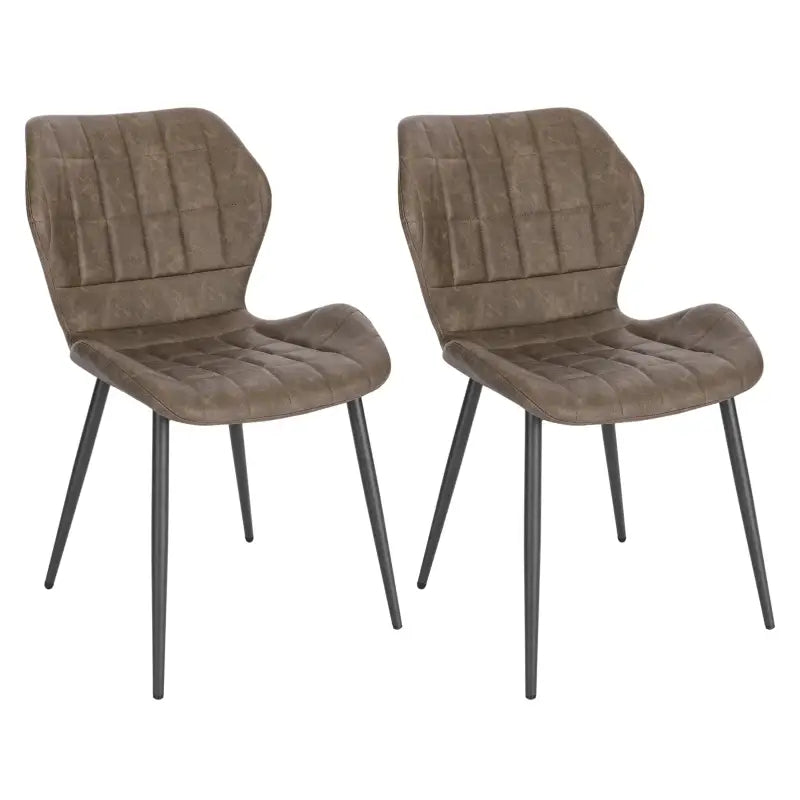 BukkitBow - Comfortabele Eetkamerstoelen - Faux Leer of Fluweel - Stabiel Metaal - Ergonomisch Ontwerp - Zithoogte: 45CM