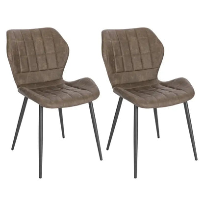 BukkitBow - Comfortabele Eetkamerstoelen - Faux Leer of Fluweel - Stabiel Metaal - Ergonomisch Ontwerp - Zithoogte: 45CM