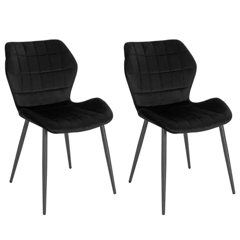 BukkitBow - Comfortabele Eetkamerstoelen - Faux Leer of Fluweel - Stabiel Metaal - Ergonomisch Ontwerp - Zithoogte: 45CM