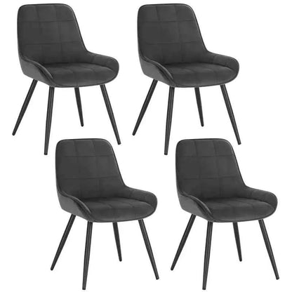 BukkitBow - Comfortabele Eetkamerstoelen - van Faux Leer of Fluweel