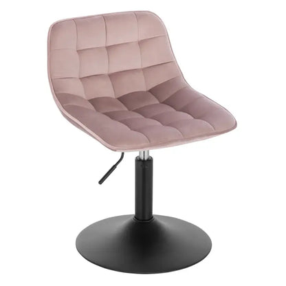 BukkitBow - Draaibare Barkruk - Fluweel of Chenille met Poot van Staal - Verstelbaar - 20 kg Draagvermogen