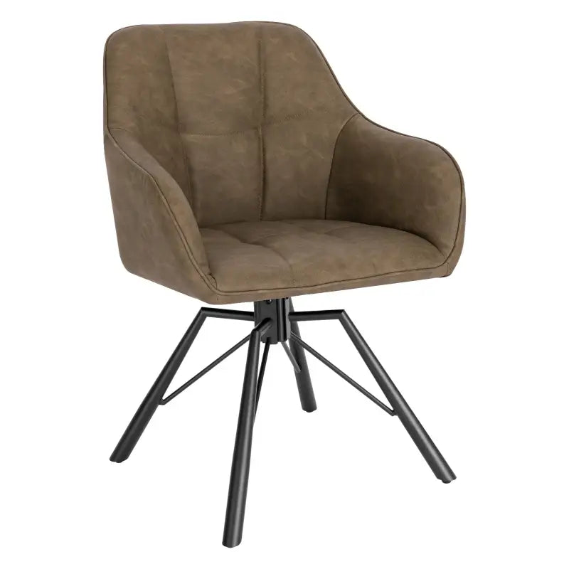 BukkitBow - Eetkamerstoel / Keukenstoel - Dik gevoerde Lederen/Fluwelen Stoel - 360 Graden Draaibaar - Zithoogte 48CM Eetkamerstoel BukkitBow