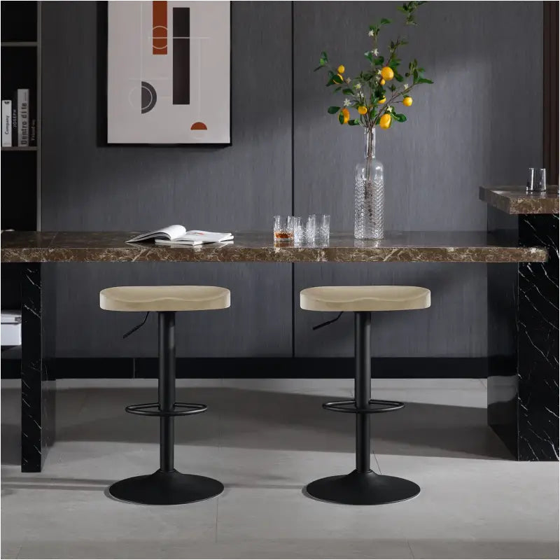 BukkitBow - Ergonomische Barkruk - Massief Hout en Metaal - Verstelbare Hoogte - 150 kg Draagvermogen