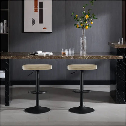 BukkitBow - Ergonomische Barkruk - Massief Hout en Metaal - Verstelbare Hoogte - 150 kg Draagvermogen