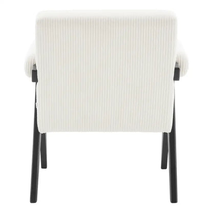 BukkitBow - Fauteuil van Corduroy - Rubberwood Poten - Comfortabel Design - Modern Middeleeuws Stijl