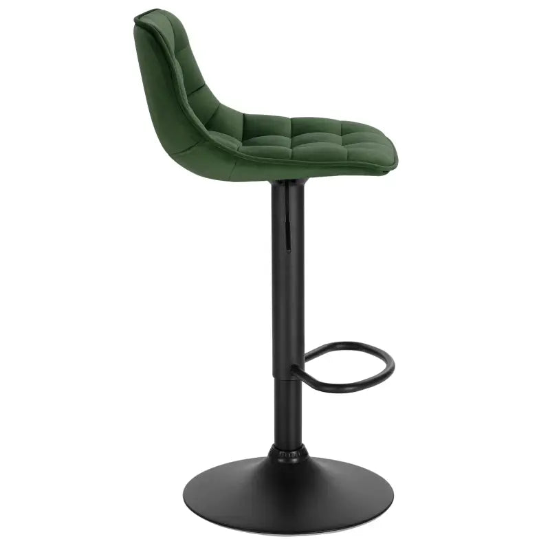 BukkitBow - Fluwelen Barkruk - Metaal-Fluweel - Verstelbaar & 360° Draaibaar - 100 kg Capaciteit