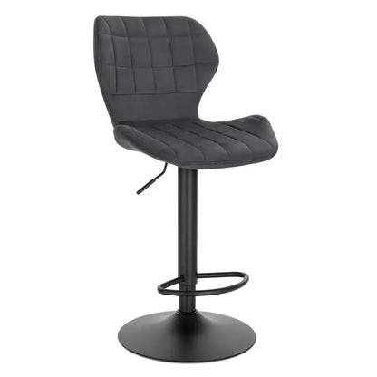 BukkitBow - Fluwelen Barkruk - Verstelbaar en Draaibaar - Comfortabel en Stijlvol - Zithoogte: 60-82CM