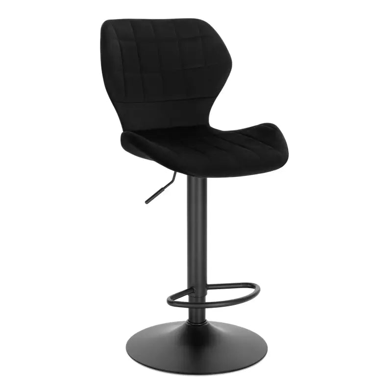 BukkitBow - Fluwelen Barkruk - Verstelbaar en Draaibaar - Comfortabel en Stijlvol - Zithoogte: 60-82CM