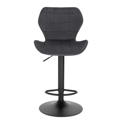 BukkitBow - Fluwelen Barkruk - Verstelbaar en Draaibaar - Comfortabel en Stijlvol - Zithoogte: 60-82CM