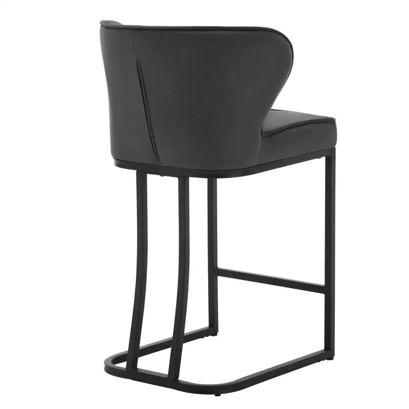 BukkitBow - Gestoffeerde Barkrukken – Aanrechtkruk - Barkruk met Voetsteun – Ideaal voor Keukeneiland - Set van 2 Stuks