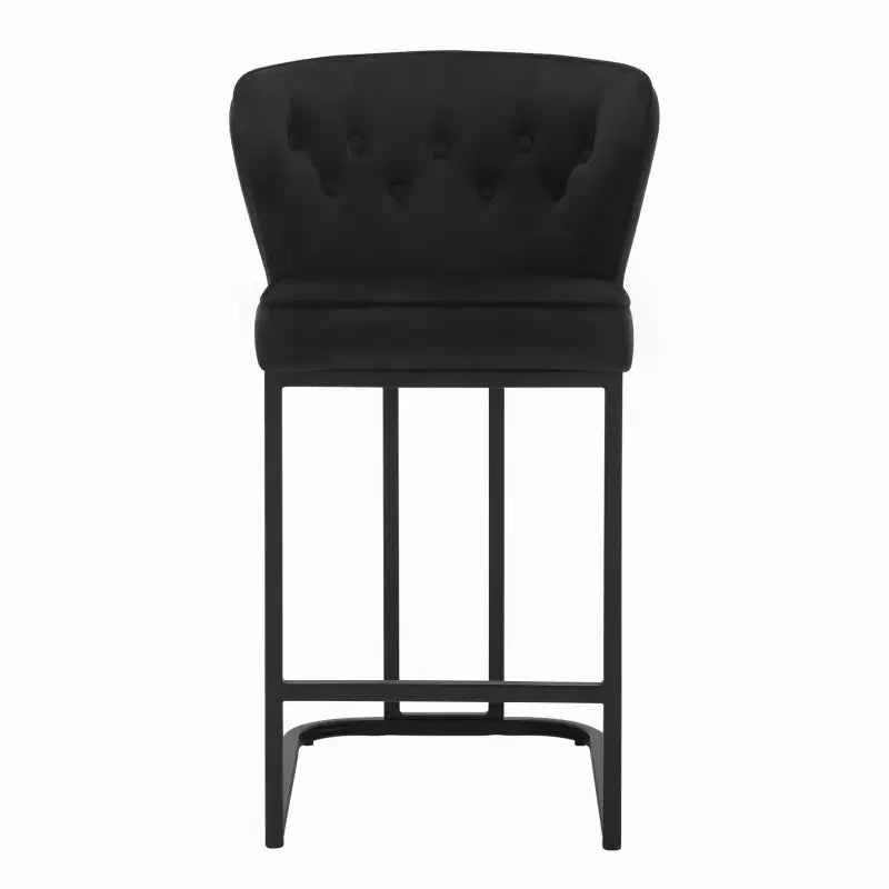 BukkitBow - Gestoffeerde Barkrukken – Aanrechtkruk - Barkruk met Voetsteun – Ideaal voor Keukeneiland - Set van 2 Stuks