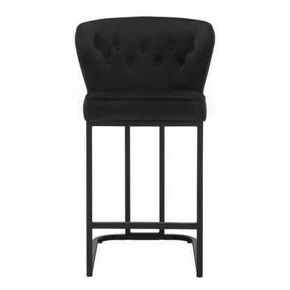 BukkitBow - Gestoffeerde Barkrukken – Aanrechtkruk - Barkruk met Voetsteun – Ideaal voor Keukeneiland - Set van 2 Stuks