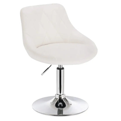 BukkitBow - Industriële Barkruk met Rugleuning en Verstelbare Zithoogte - van Kunstleer en Metalen Onderstel (Zithoogte: 42-58CM)