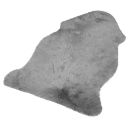 BukkitBow - Lamsvacht / Schapenvacht - 95% Polyester - Verschillende Maten - Licht Grijs - 6cm Dik - Wasbaar