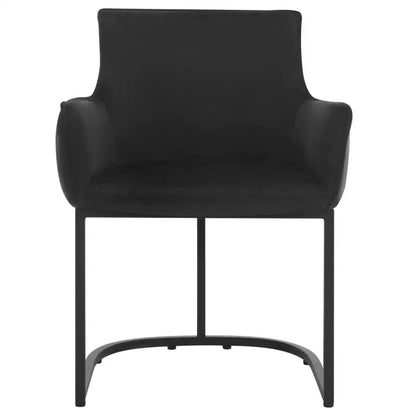 BukkitBow - Luxe Eetkamerstoel/Fauteuil van Fluweel - met U-vormige Metalen Onderstel - Comfortabel en Multifunctioneel - Zithoogte: 46,5 cm
