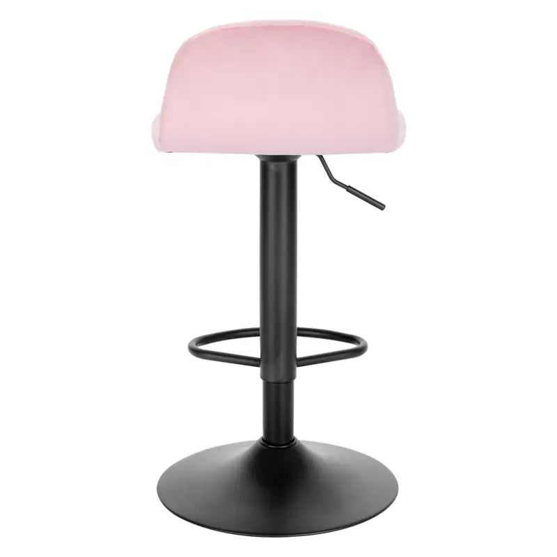 BukkitBow - Moderne Barkruk - Fluweel en Metaal - Verstelbare in Hoogte - 360° Draaibaar - Hoogdichtheidsschuim Bekleding - Draagvermogen 120kg