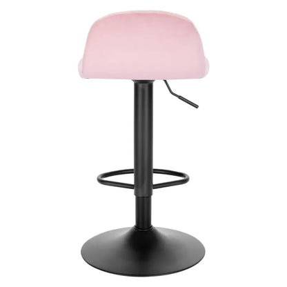 BukkitBow - Moderne Barkruk - Fluweel en Metaal - Verstelbare in Hoogte - 360° Draaibaar - Hoogdichtheidsschuim Bekleding - Draagvermogen 120kg