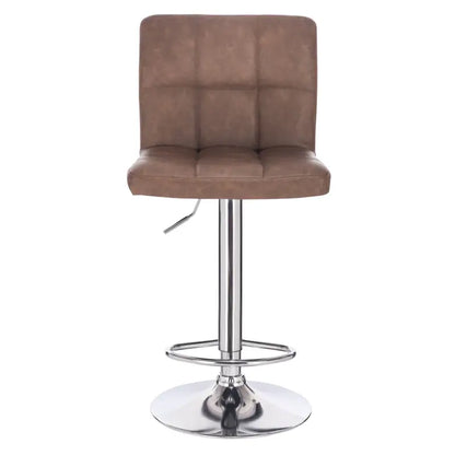 BukkitBow - Moderne Barkruk - Kunstleer en Metaal - Ergonomisch & Stevig - 120 kg Draagkracht - Verstelbaar & 360° Draaibaar