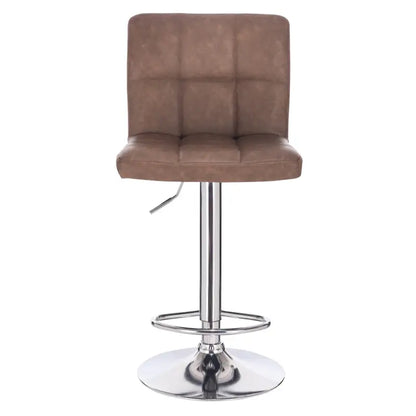 BukkitBow - Moderne Barkruk - Kunstleer en Metaal - Ergonomisch & Stevig - 120 kg Draagkracht - Verstelbaar & 360° Draaibaar