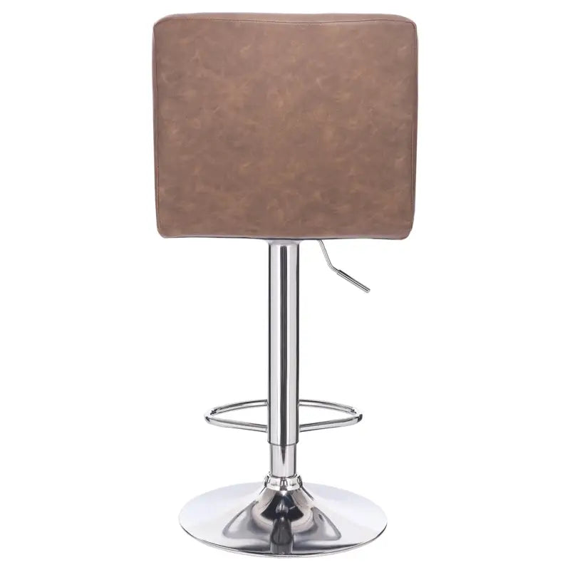 BukkitBow - Moderne Barkruk - Kunstleer en Metaal - Ergonomisch & Stevig - 120 kg Draagkracht - Verstelbaar & 360° Draaibaar