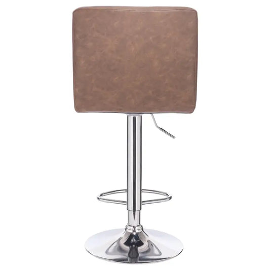 BukkitBow - Moderne Barkruk - Kunstleer en Metaal - Ergonomisch & Stevig - 120 kg Draagkracht - Verstelbaar & 360° Draaibaar