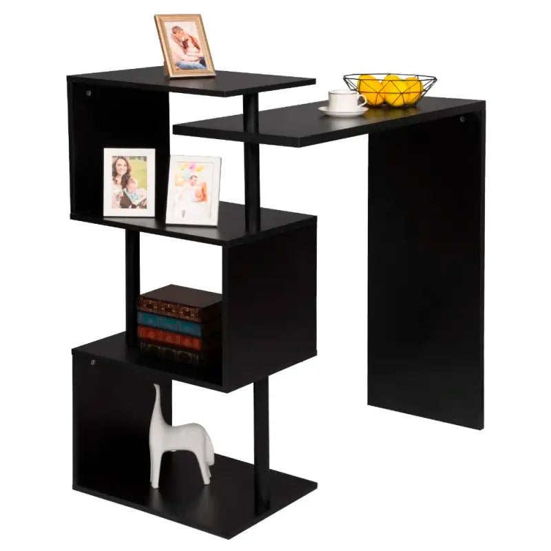 BukkitBow - Moderne Bartafel - Met Vakken - Wit, Zwart of Donkerbruin - Max Capaciteit: 100kg - 97.5x38cm Bartafel BukkitBow