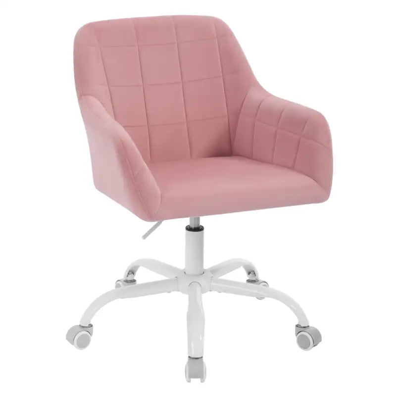 BukkitBow - Moderne Bureaustoel op Wielen - Linnen/Velvet met Metaal/Schuim - Verstelbare Hoogte en 360° Draaibaar Bureaustoel BukkitBow