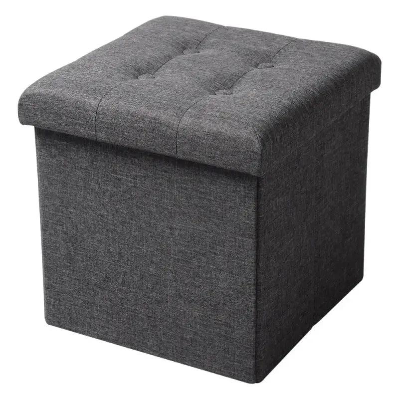 BukkitBow - Opbergkist / Zitbank - Veelzijdig Gebruik - Poef met Opbergruimte - Stabiele Constructie - 37.5x37.5x38CM