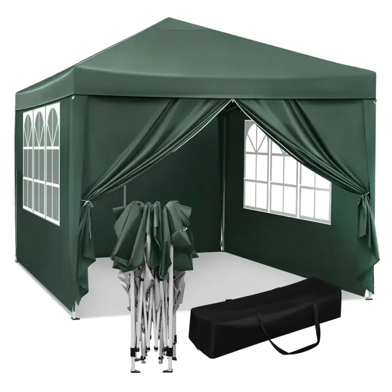 BukkitBow Opvouwbare Partytent Met Zijwanden 3x3 Meter Waterdicht Weersbestendig partytent BukkitBow