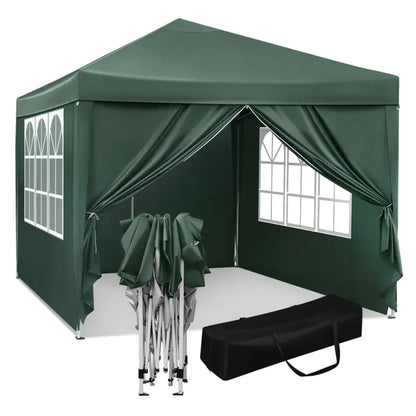 BukkitBow Opvouwbare Partytent Met Zijwanden 3x3 Meter Waterdicht Weersbestendig partytent BukkitBow
