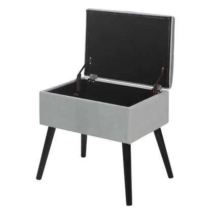 BukkitBow - Poef / Opbergkruk met Fluwelen Laag - met Opbergruimte - Comfortabel Zitten - Multifunctioneel - 50x35x45CM