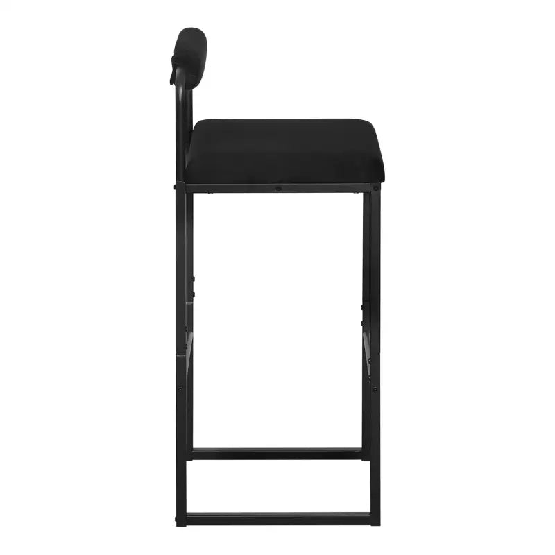 BukkitBow - Set Barkrukken Fluweel - Staal Buizen Frame - Ergonomisch met Voetensteun - 120kg Draagvermogen - Zithoogte: 75CM