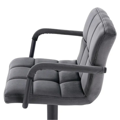 BukkitBow - Set Industriële barkrukken - Metalen Basis met Voetensteun - Ergonomisch met Armleuningen - Zithoogte: 62-84CM