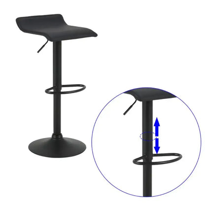 BukkitBow - Set van 2 Barkrukken - Metaal en Synthetisch Leer - Verstelbare in Hoogte en Draaibaar - 100KG Laadvermogen - Zithoogte: 56-78CM Barkruk BukkitBow