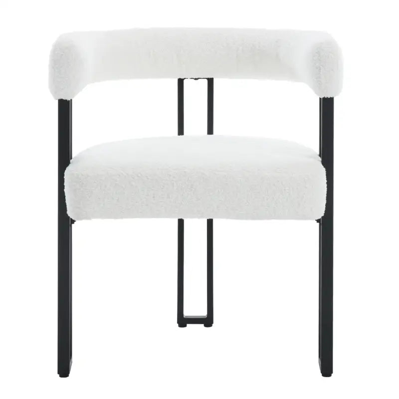 BukkitBow - Set van 2 Eetkamerstoelen - Chenille Stof - Metalen Poten - Comfortabel en Ergonomisch Design