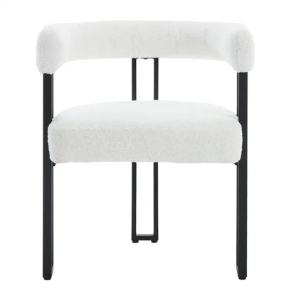 BukkitBow - Set van 2 Eetkamerstoelen - Chenille Stof - Metalen Poten - Comfortabel en Ergonomisch Design