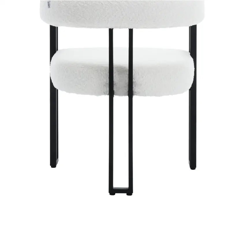 BukkitBow - Set van 2 Eetkamerstoelen - Chenille Stof - Metalen Poten - Comfortabel en Ergonomisch Design