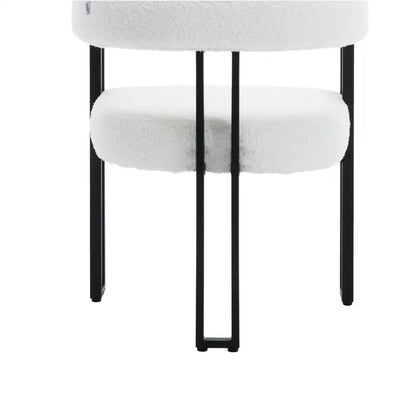 BukkitBow - Set van 2 Eetkamerstoelen - Chenille Stof - Metalen Poten - Comfortabel en Ergonomisch Design