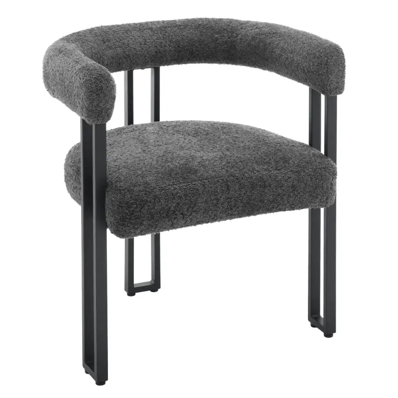 BukkitBow - Set van 2 Eetkamerstoelen - Chenille Stof - Metalen Poten - Comfortabel en Ergonomisch Design