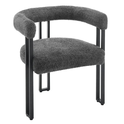 BukkitBow - Set van 2 Eetkamerstoelen - Chenille Stof - Metalen Poten - Comfortabel en Ergonomisch Design