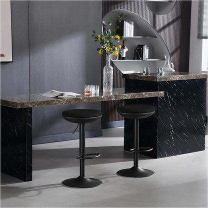 BukkitBow - Set van 2 Verstelbare Barkrukken - Elastische Stof/Metaal - 360° Draaiend en Ruimtebesparend