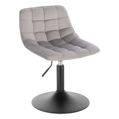 BukkitBow - Verstelbare Barkruk Fluweel - Staal Frame - Ergonomisch met Rugleuning - 120kg Draagvermogen - Zithoogte: 38-49.5CM