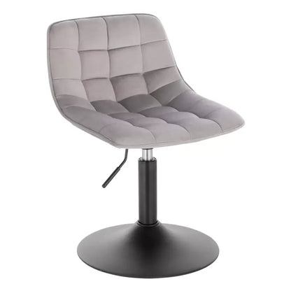 BukkitBow - Verstelbare Barkruk Fluweel - Staal Frame - Ergonomisch met Rugleuning - 120kg Draagvermogen - Zithoogte: 38-49.5CM