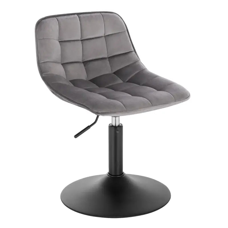 BukkitBow - Verstelbare Barkruk Fluweel - Staal Frame - Ergonomisch met Rugleuning - 120kg Draagvermogen - Zithoogte: 38-49.5CM