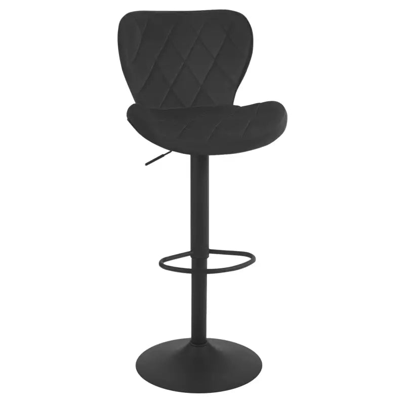 BukkitBow - Verstelbare Barkruk met Rugleuning - Vintage Imitatieleer/Velvet/Metaal - 360° Draaibaar