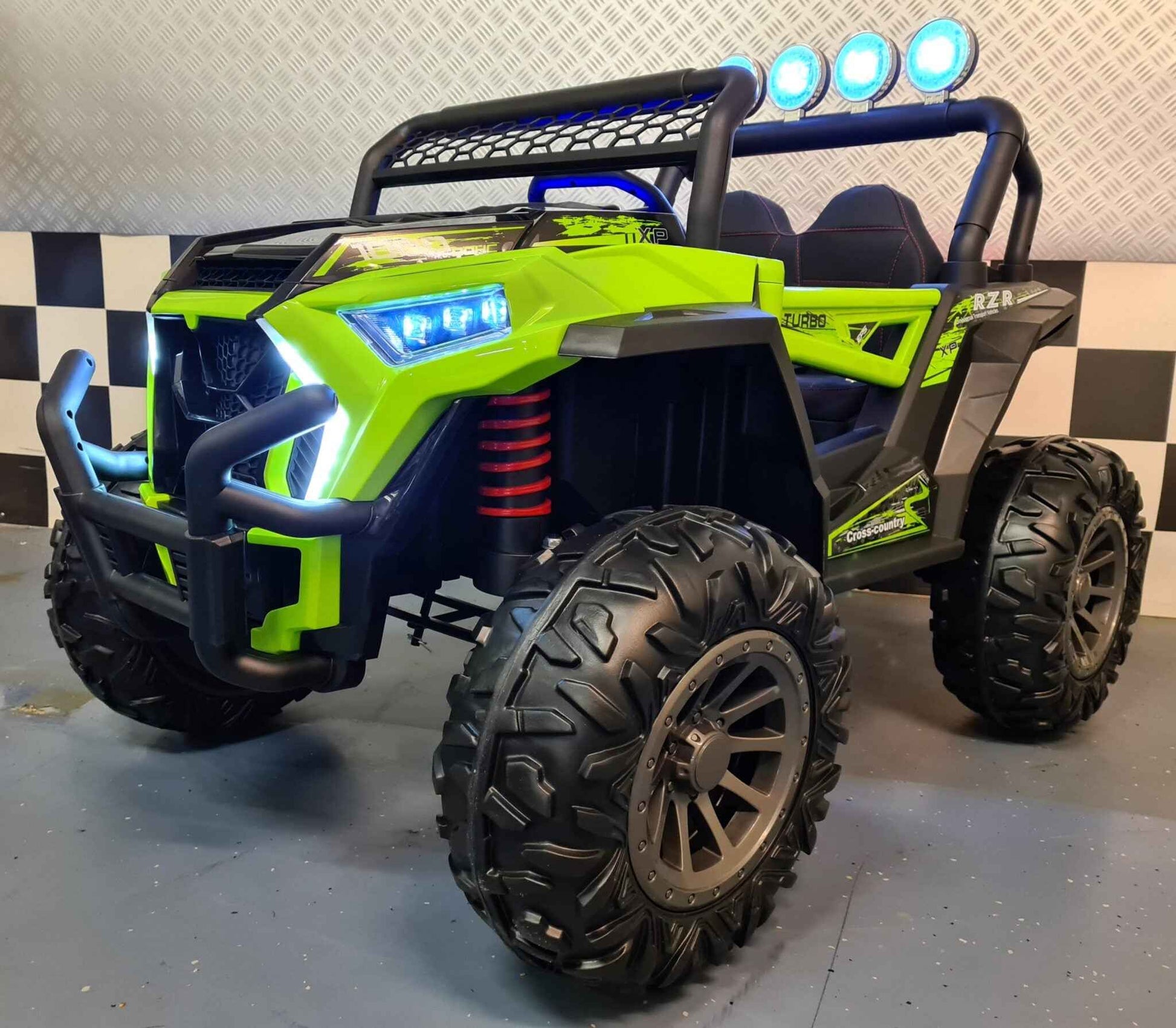 Elektrische kinderbuggy 12 volt groen
