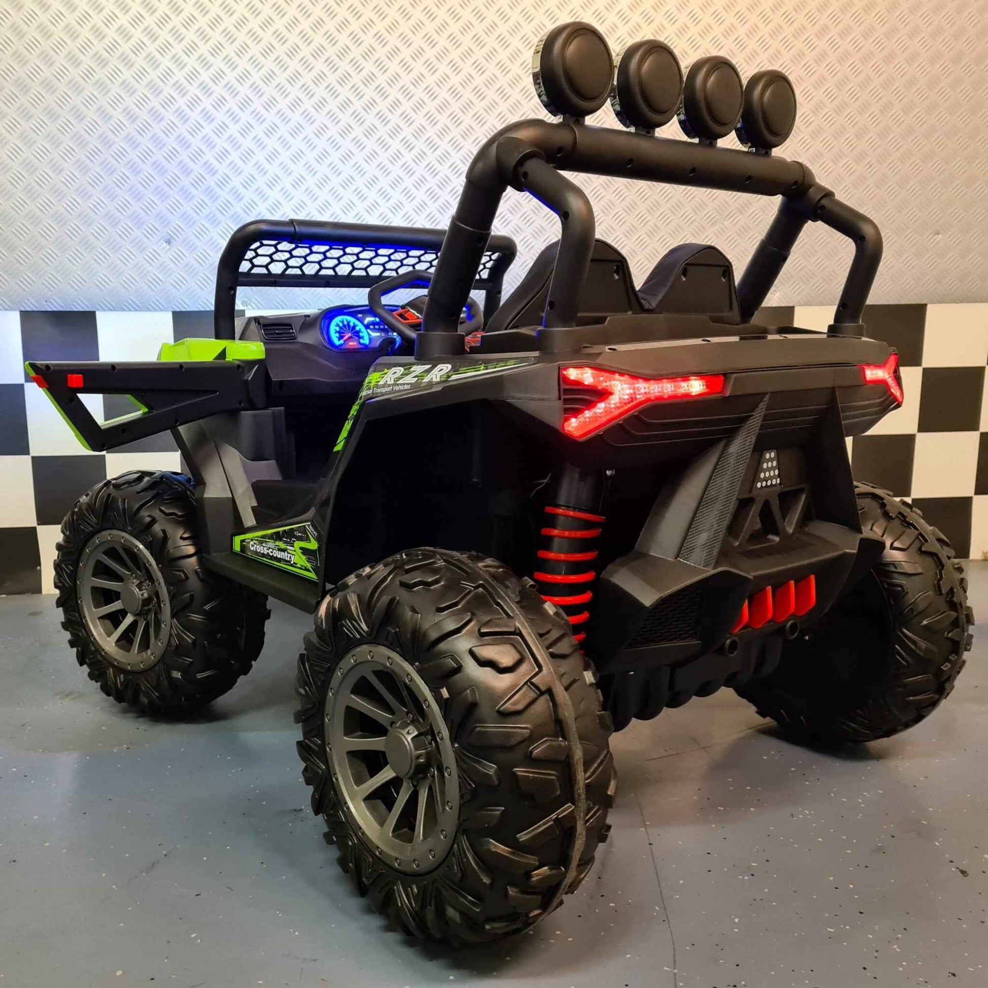 Elektrische kinderbuggy 12 volt groen